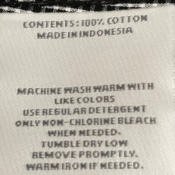 Foxcroft Lg Slv Button Down Cotton Check Wrinkle Free Shirt Blk+Wht Sz S NWOT - Picture 11 of 12